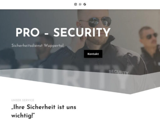 Sicherheitsdienst Webdesign