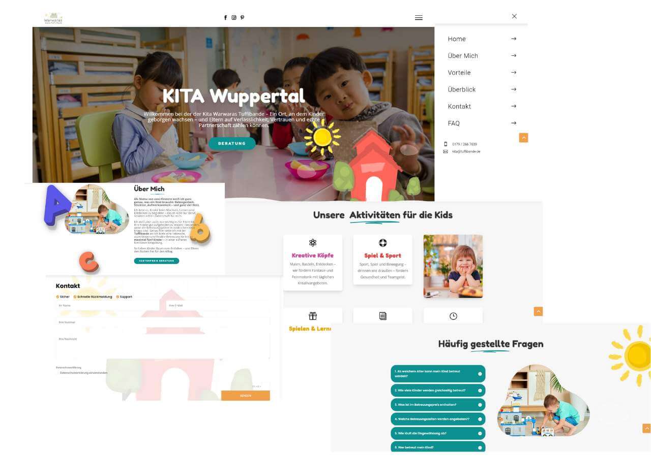 WordPress Webdesign KITA Wuppertal