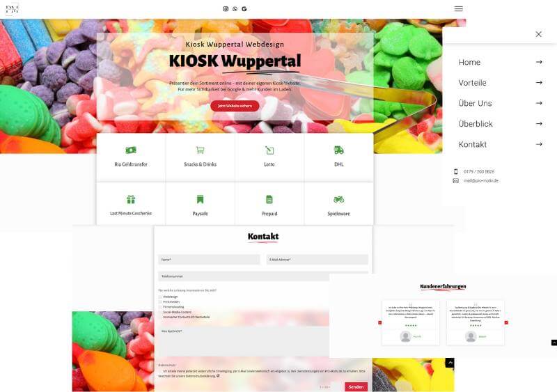 WordPress Webdesign KIOSK Wuppertal