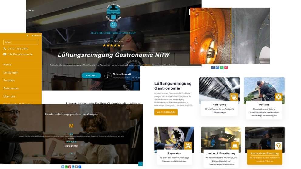 WordPress Webdesign Hygiene-Service und Reinigung